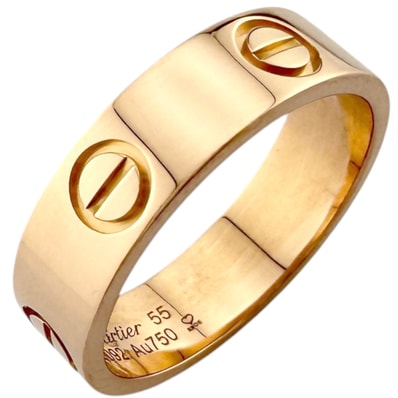 カルティエ ラブ リング 指輪 15号 18金 K18ピンクゴールド レディース CARTIER 中古