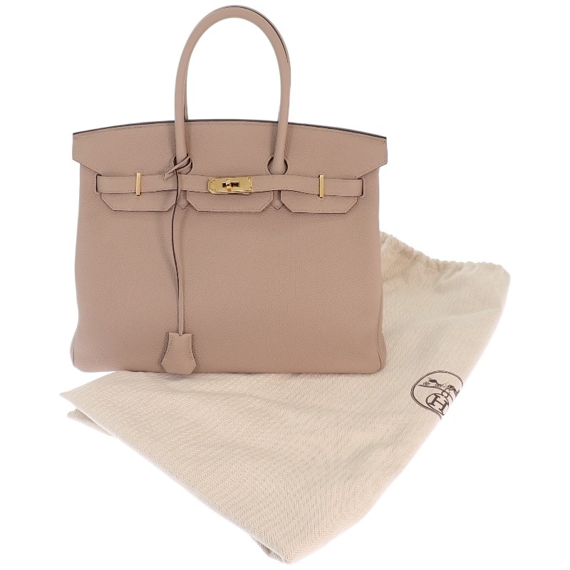 エルメス HERMES バーキン 35 ハンドバッグ トゴ トゥルティエールグレー ゴールド金具 レディース【中古】【Aランク】