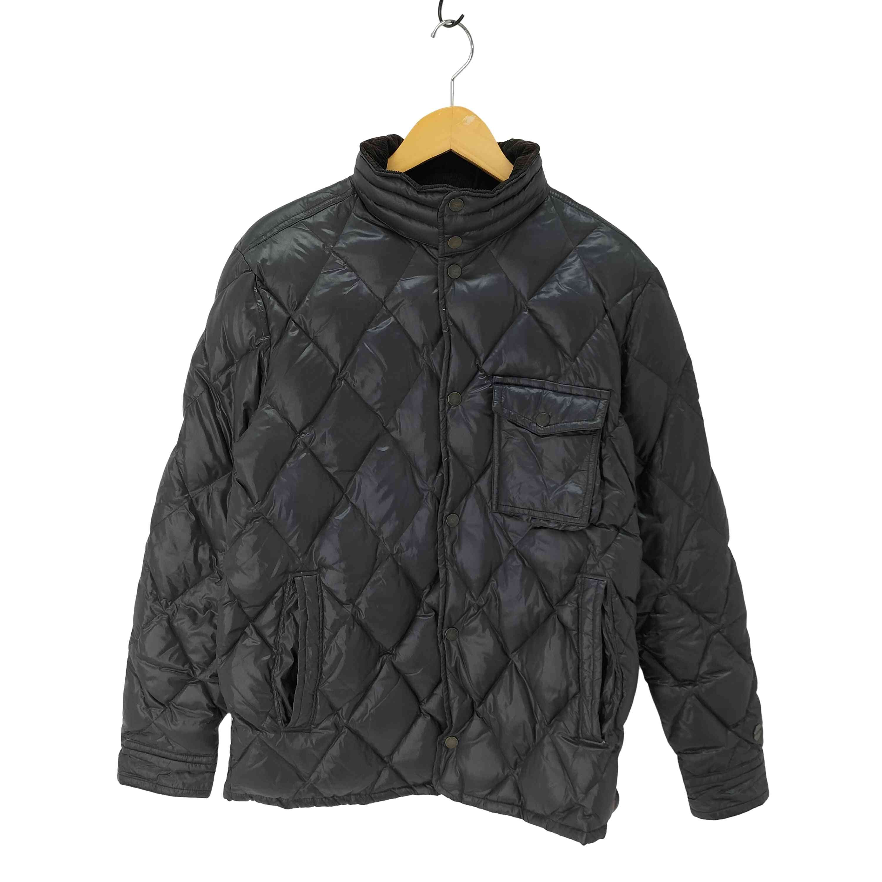 襟コーデュロイ キルティング ダウン ジャケット【1141582101521】