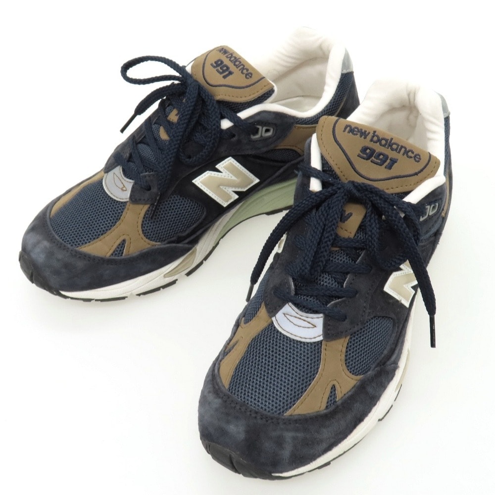 【中古】ニューバランス NEW BALANCE M991DNB MADE IN ENGLAND スニーカー ネイビー【サイズUK8】【メンズ】