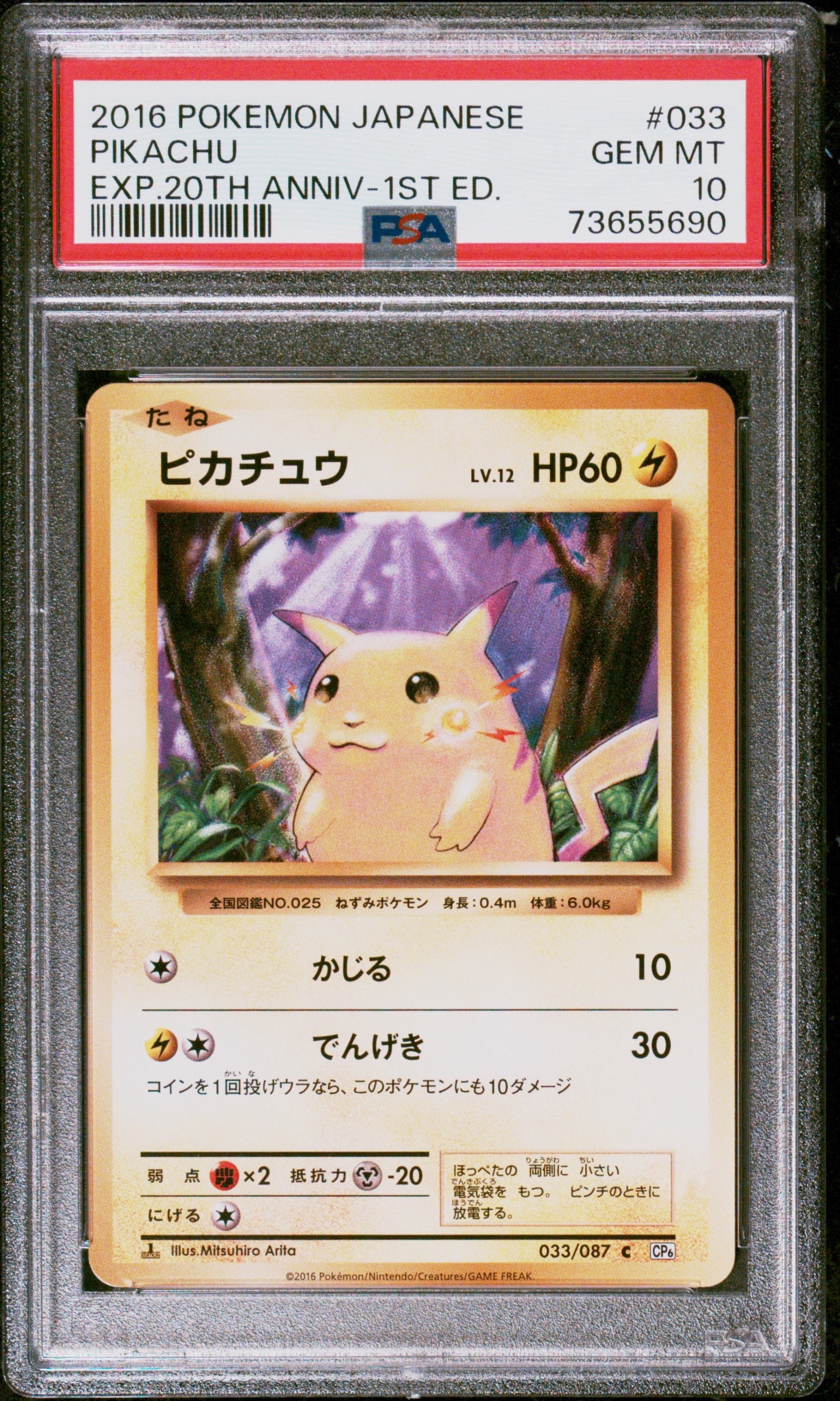 ピカチュウ C :1ED [CP6 033/087](コンセプトパック「ポケットモンスターカードゲーム 拡張パック 20th Anniversary」)
