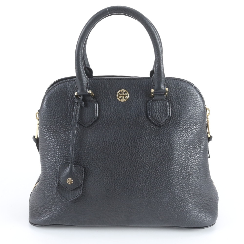 ■美品 トリーバーチ ダブルT ロゴトート バッグ レザー