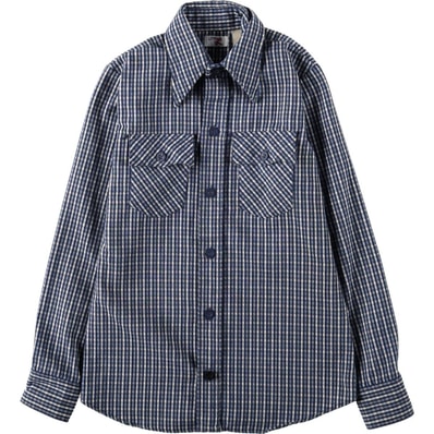 古着 70年代 リーバイス Levi's 長袖 チェックシャツ レディースS相当 ヴィンテージ/eaa665657