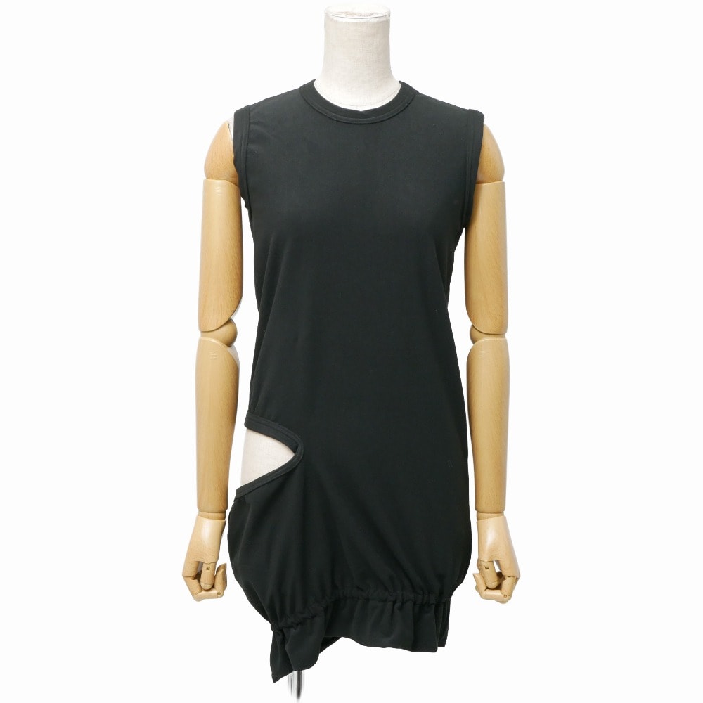 ■未使用品■COMME des GARCONS コムデギャルソン タンクトップ サイズXS AD2019 ストレッチ 変形 ギャザー 20260409/RA8768