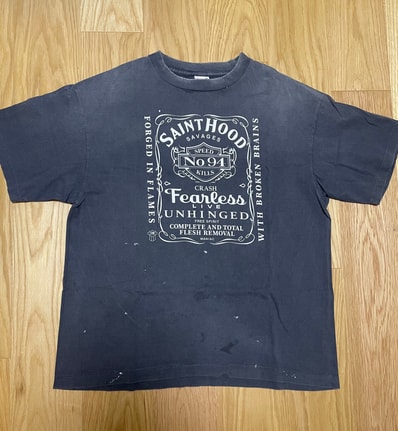 SAINT Mxxxxxx x NEIGHBORHOOD SS Tee STHD.FEARLESS "Black" 25119SMN-CSM03S / SM-HR8-0000-C70