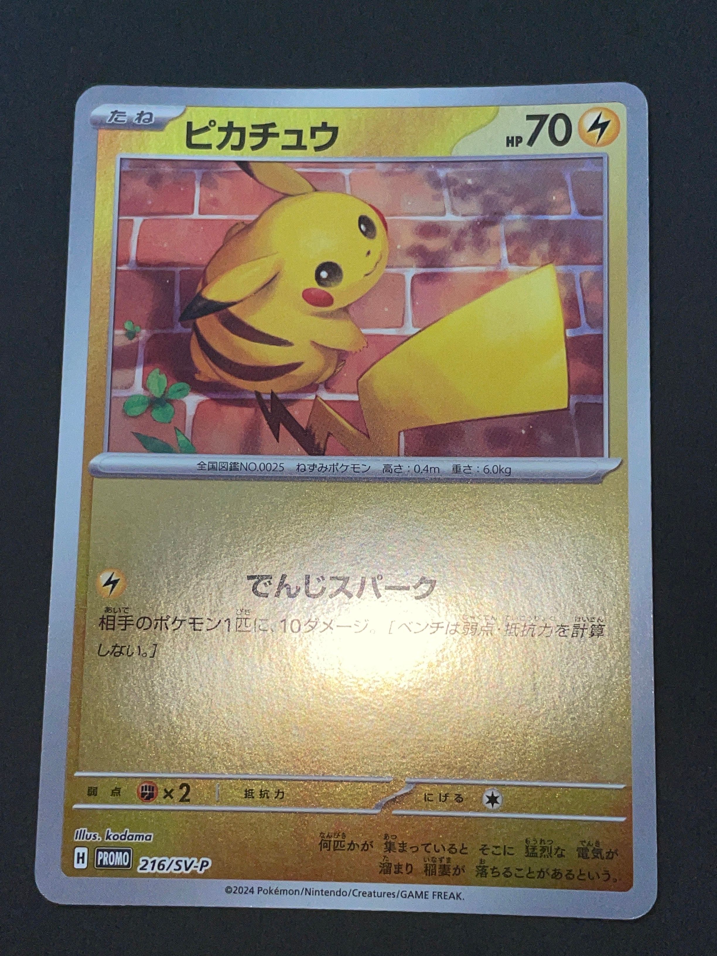 ピカチュウ P [SV-P 216](プロモカードパック「ポケカの夏がキタ!プロモカードGetキャンペーン!」)