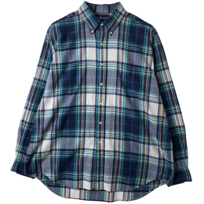 古着 ラルフローレン Ralph Lauren BLAIRE 長袖 ボタンダウンチェックシャツ メンズXL相当/eaa614292