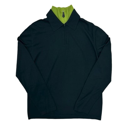 HERMES エルメス レイヤード デザイン カシミヤ ニット グレー
72650