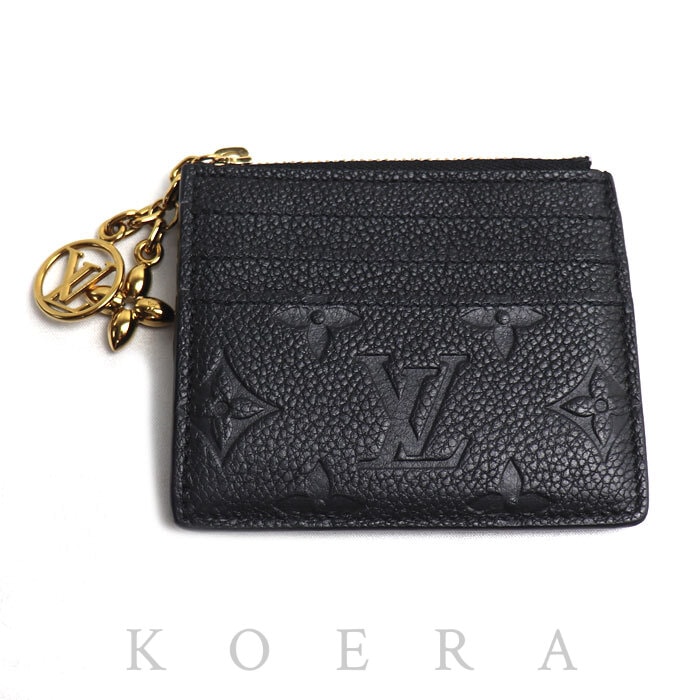 LOUIS VUITTON ルイ・ヴィトン ポルトカルトフローラ コインケース モノグラムアンプラント ノワール M82639 ICチップ レディース【中古】