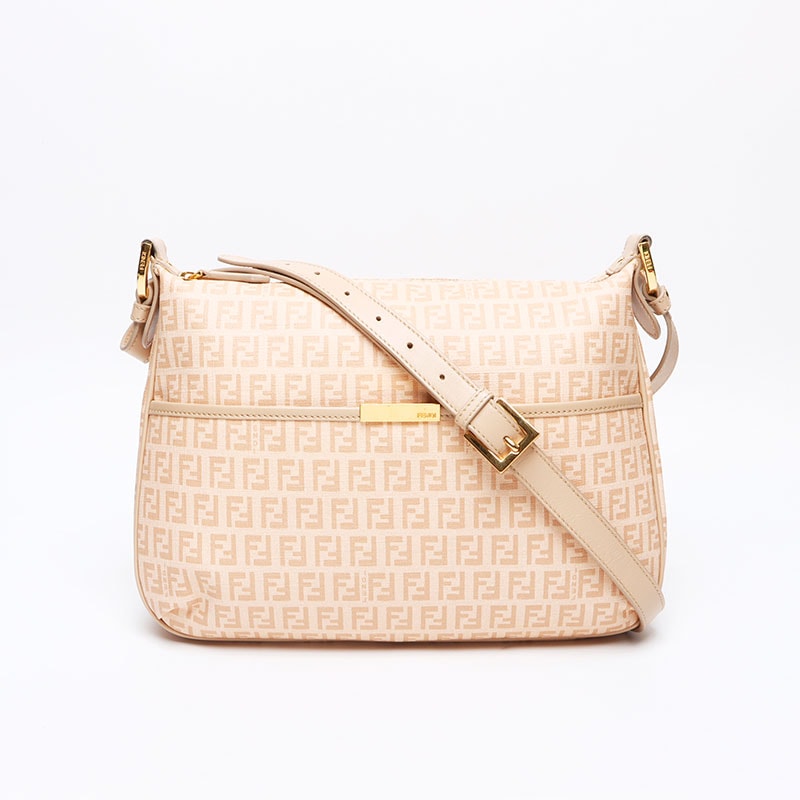 フェンディ FENDI ズッキーノ PVC ショルダーバッグ【中古】