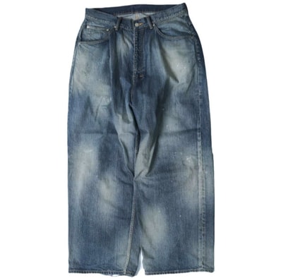ANCELLM アンセルム 25SS 日本製 AGING WIDE 5P DENIM PANTS エイジングワイド5ポケットデニムパンツ ANC-PT77-A 2 INDIGO ジップフライ ジーンズ ボトムス g28018