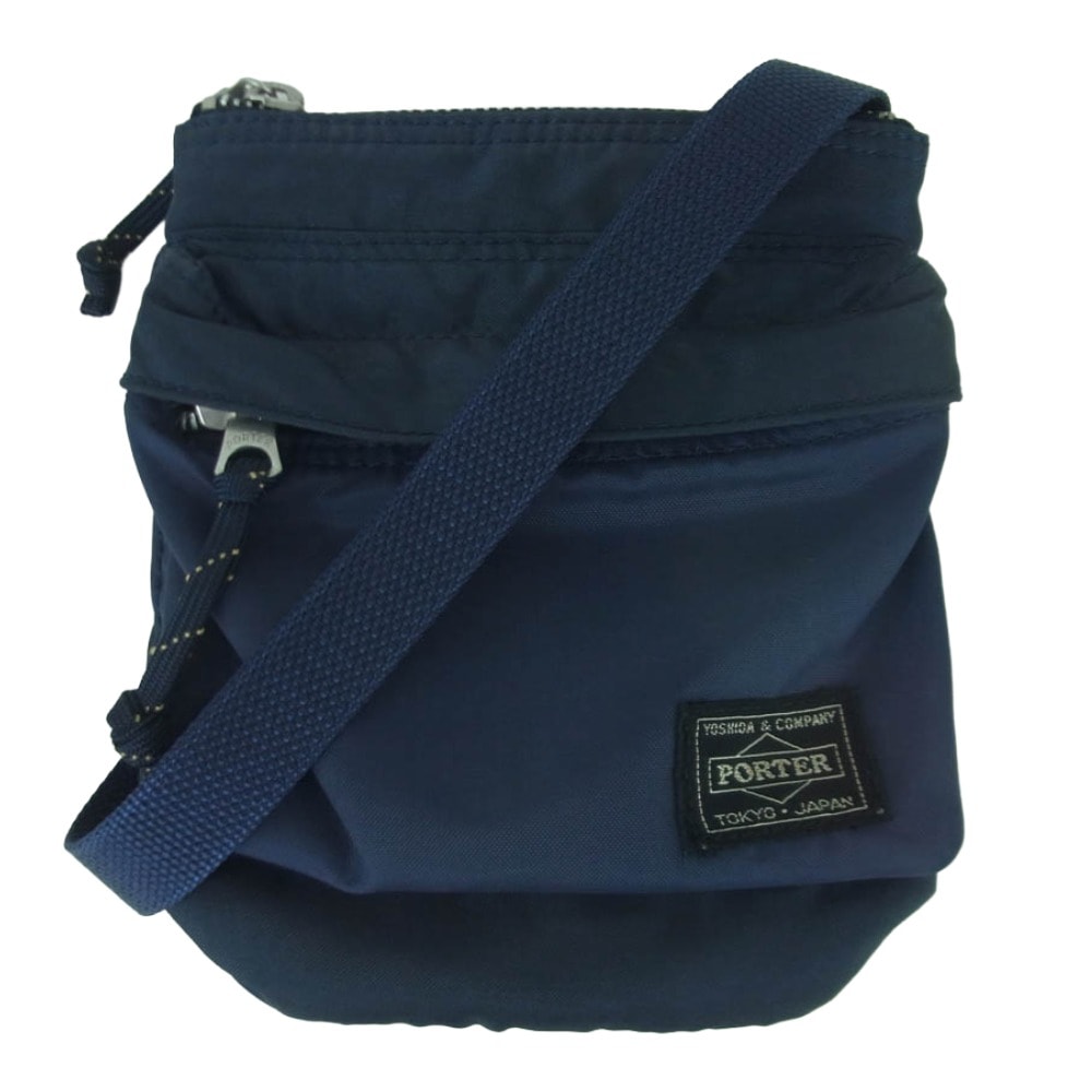 PORTER ポーター 855-05461 FORCE SHOULDER POUCH ショルダー ポーチ バッグ 日本製 ネイビー系【中古】