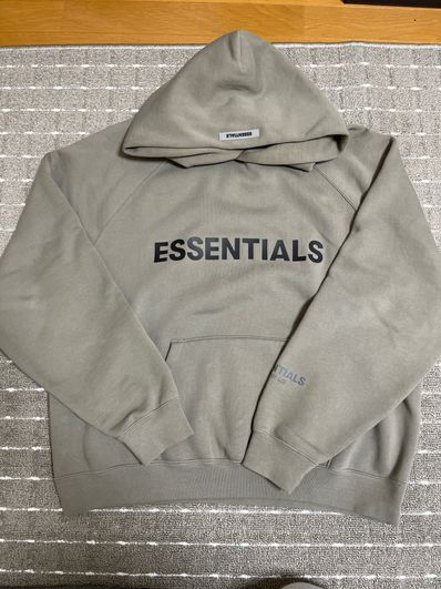 FEAR OF GOD ESSENTIALS 3D Silicon Applique Pullover Hoodie "Charcoal"