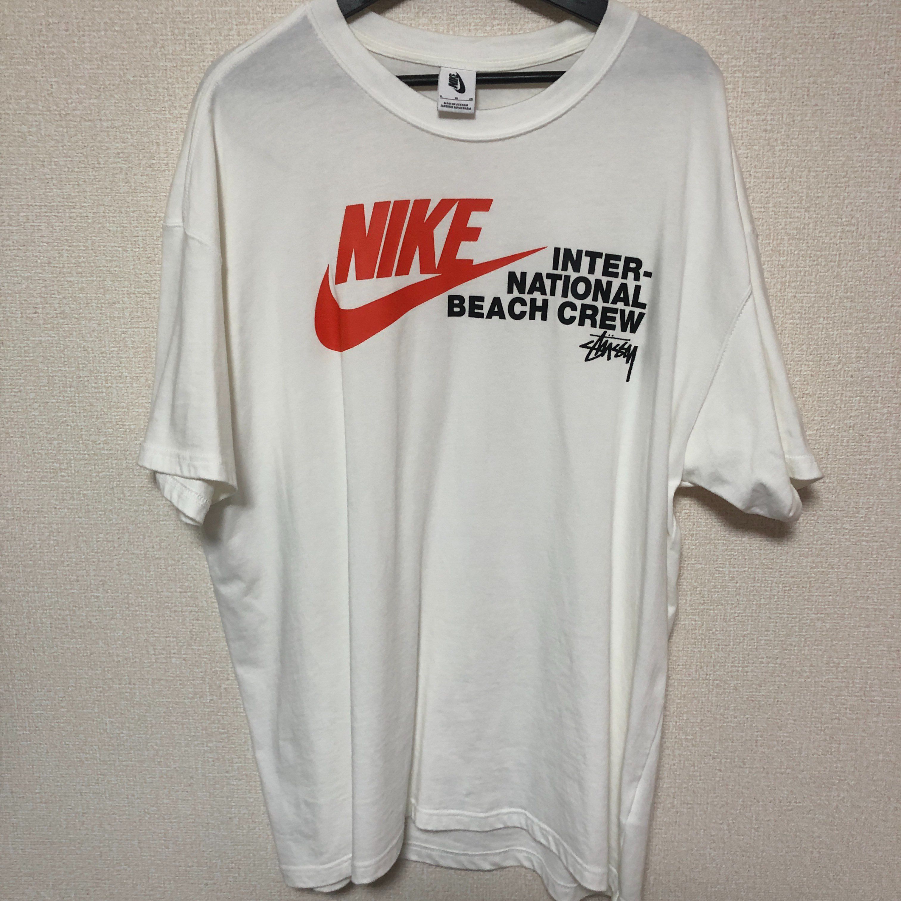 Nike x Stussy International Beach Crew T-Shirt "White"