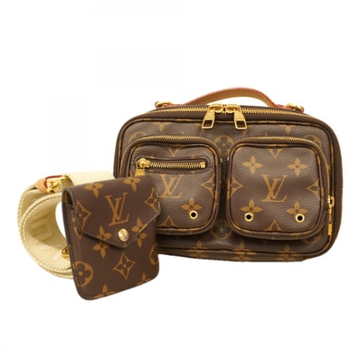 【6dc2989】ルイヴィトン ハンドバッグ モノグラム ユーティリティクロスボディ M80446 ブラウン 2wayバッグ【中古】レディース