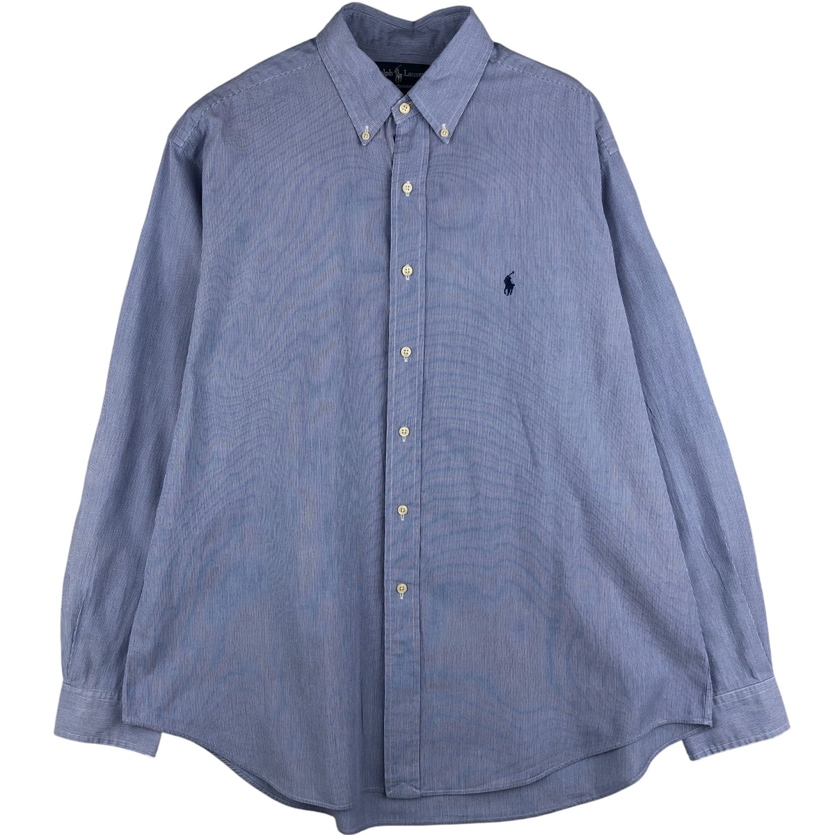 古着 ラルフローレン Ralph Lauren YARMOUTH 長袖 ボタンダウンストライプシャツ メンズXL相当/eaa611307