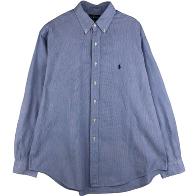 古着 ラルフローレン Ralph Lauren YARMOUTH 長袖 ボタンダウンストライプシャツ メンズXL相当/eaa611307