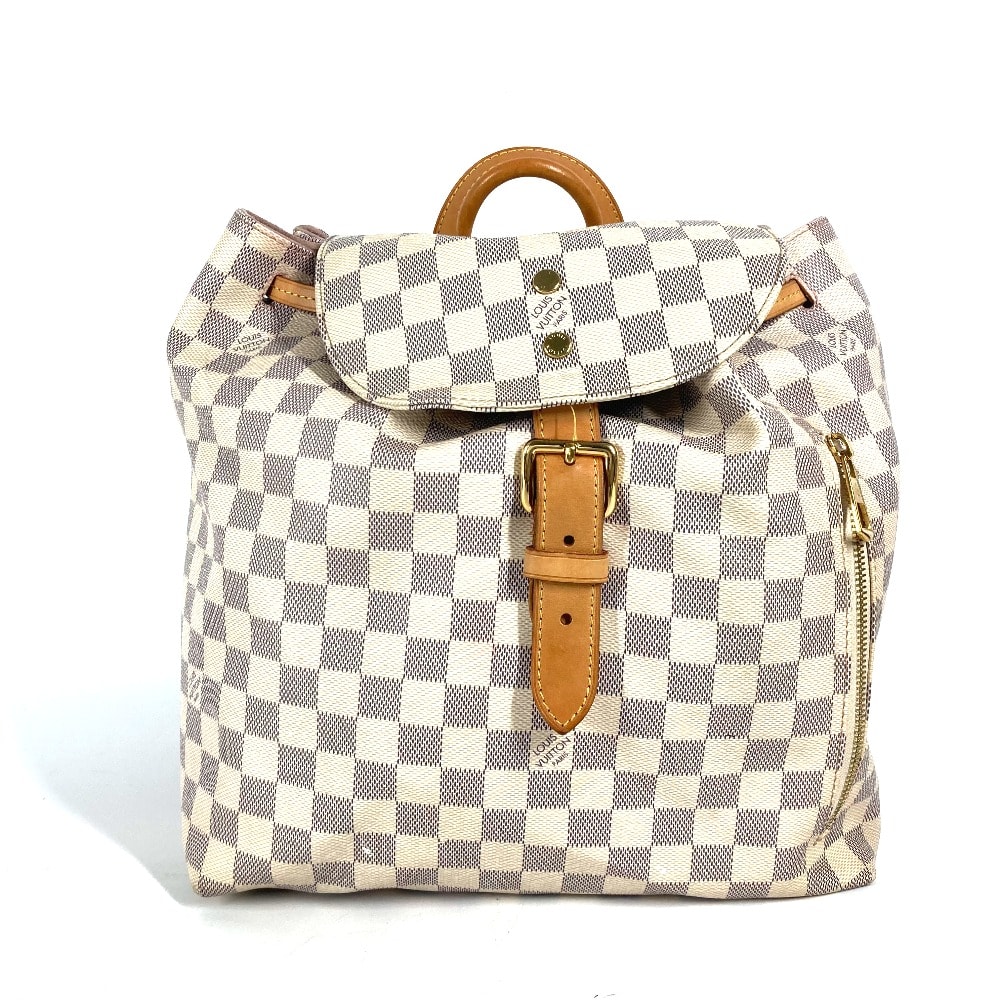 ルイヴィトン LOUIS VUITTON スペロン N41578 ダミエアズール バックパック カバン リュックサック ダミエアズールキャンバス ホワイト