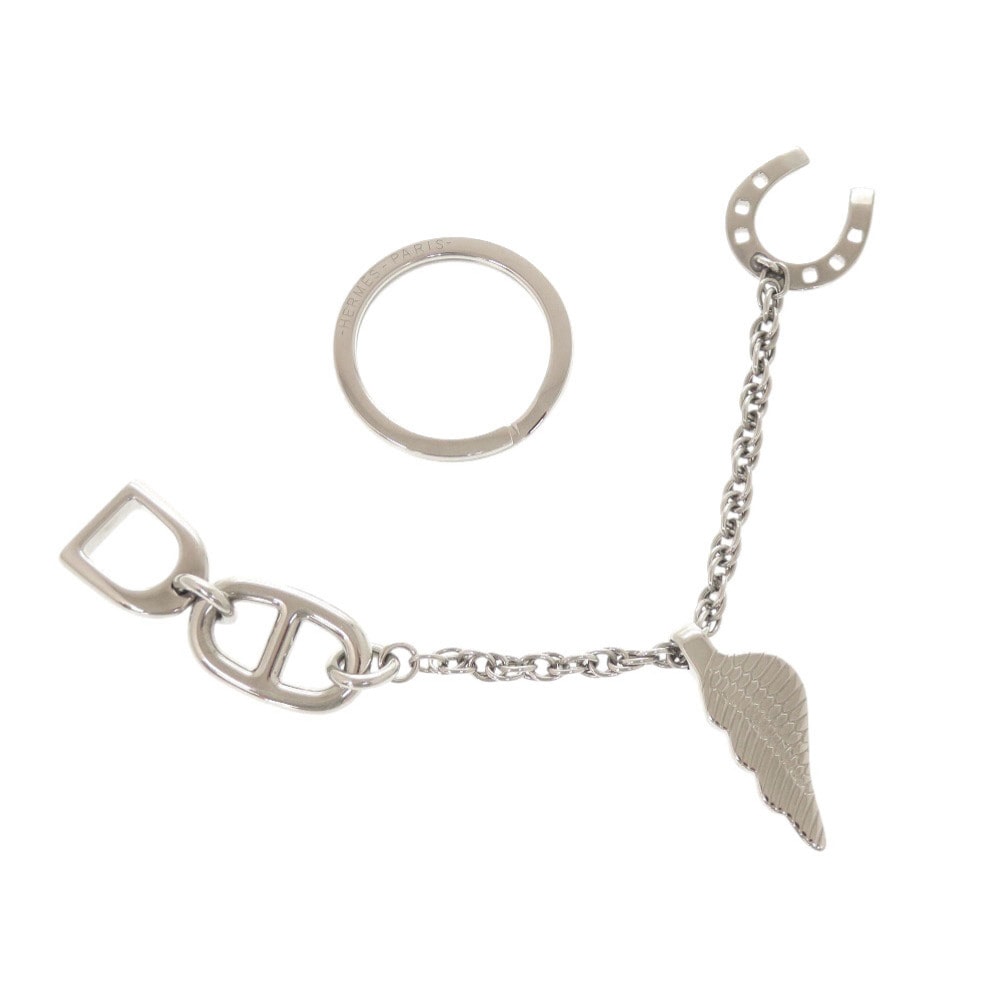 エルメス  ボンヴォヤージュ   メタル  シルバー   キーホル