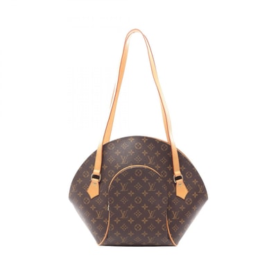 ルイ・ヴィトン LOUIS VUITTON エリプス ショッピング モノグラム ショルダーバッグ バッグ PVCコーティングキャンバス レザー レディース ブラウン系 M51128 【中古】