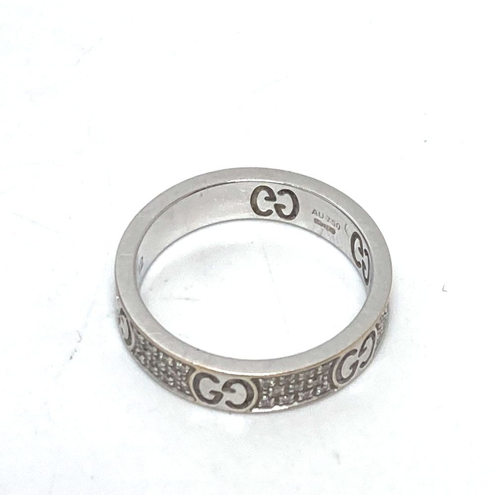 グッチ GUCCI ダイヤモンド アイコンスターダスト ダイヤ リング アクセサリー 小物 リング・指輪 K18WG シルバー