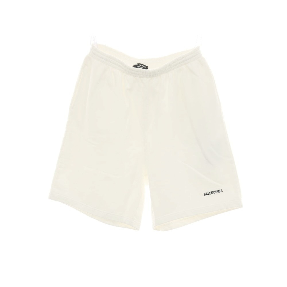【中古】【未使用】バレンシアガ BALENCIAGA WARDROBE UNIFIT コットン スウェット ショートパンツ ホワイト【サイズS】【ユニセックス】
