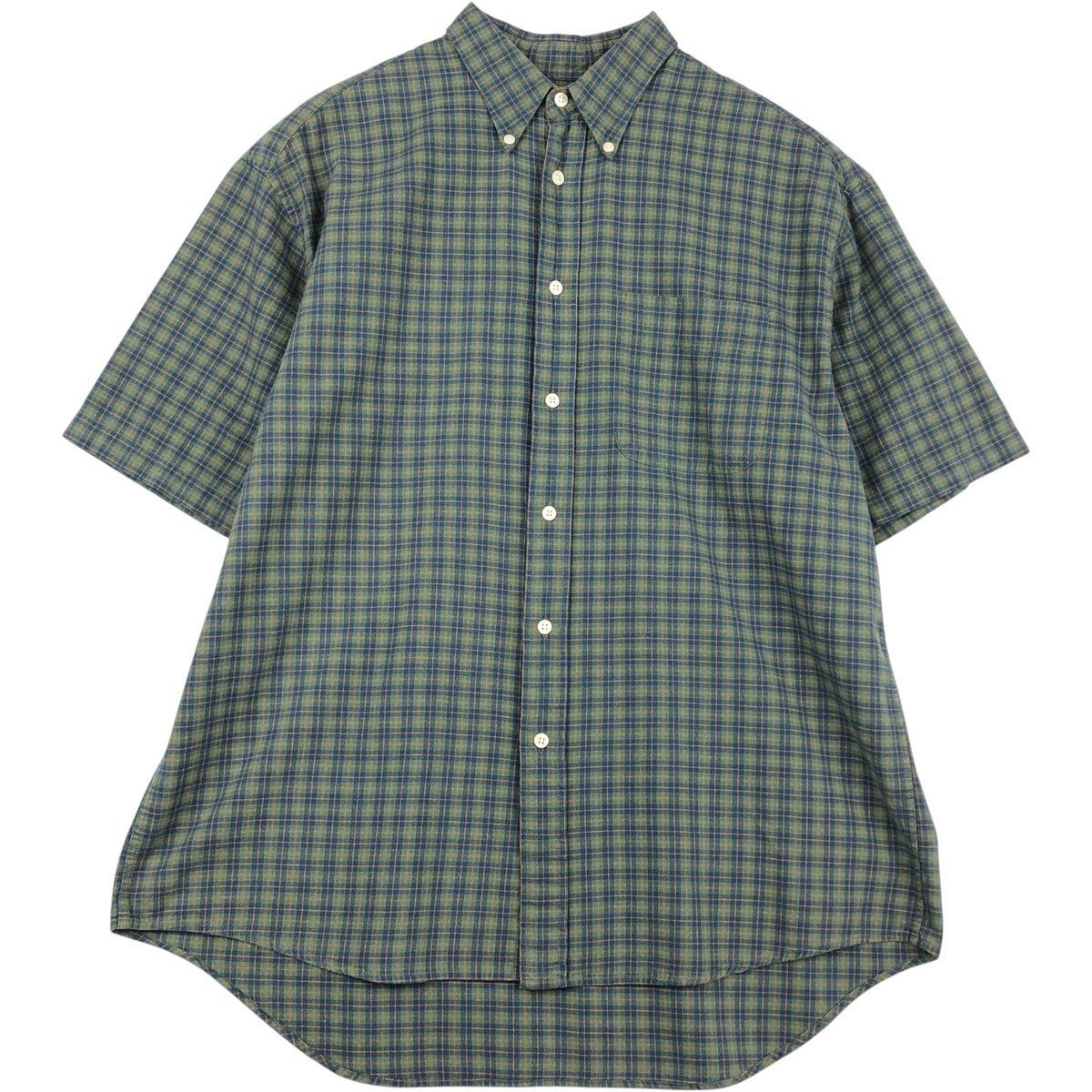 古着 90年代 ギャップ GAP オールドギャップ 半袖 ボタンダウン チェックシャツ メンズL相当 ヴィンテージ/rab182134
