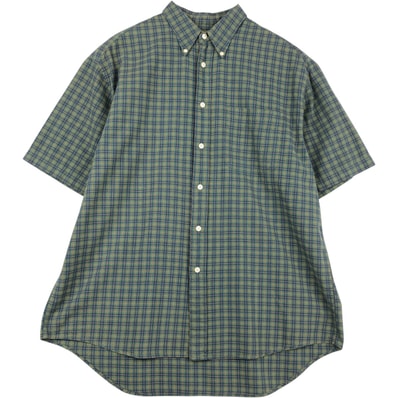 古着 90年代 ギャップ GAP オールドギャップ 半袖 ボタンダウン チェックシャツ メンズL相当 ヴィンテージ/rab182134