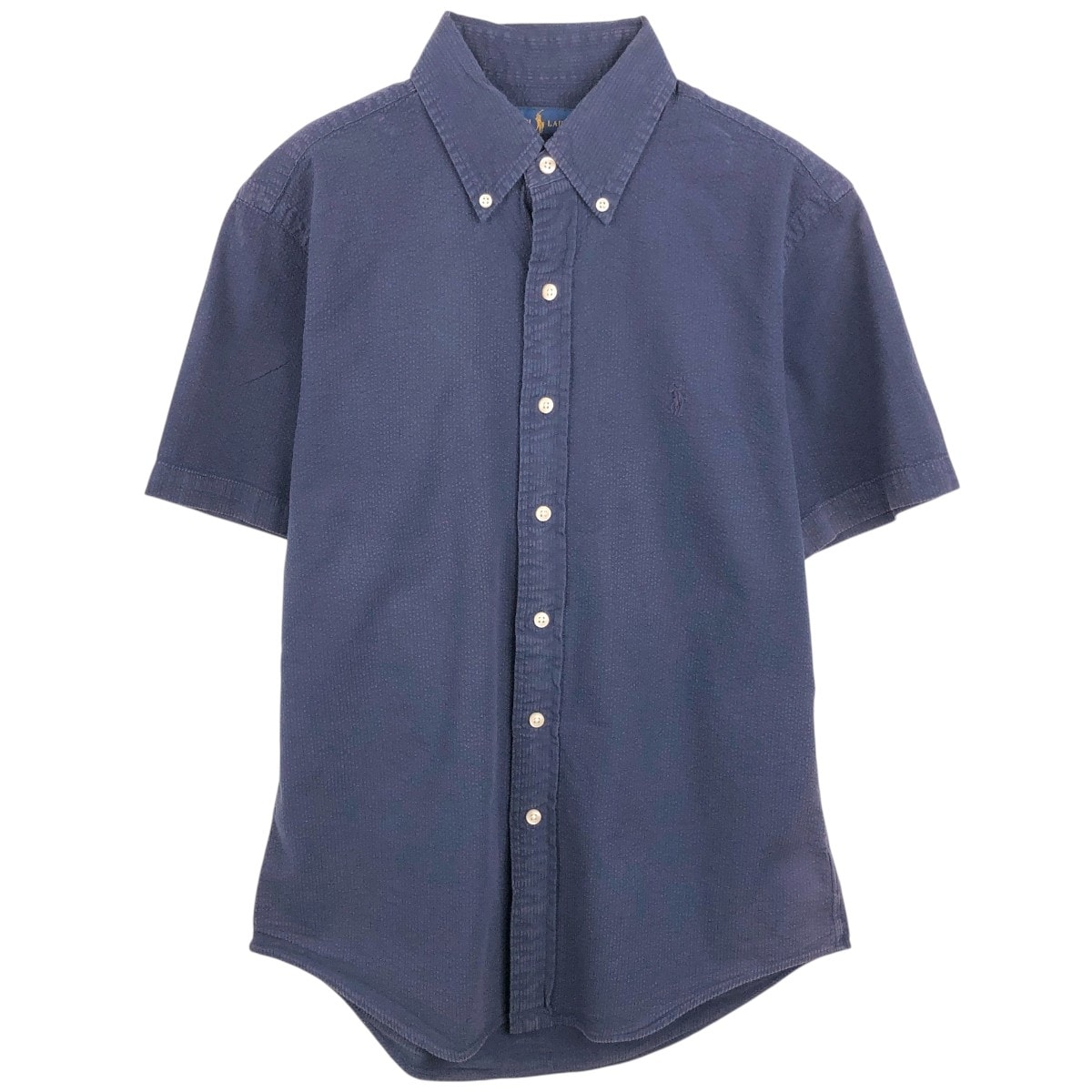 古着 ラルフローレン Ralph Lauren RALPH LAUREN CUSTOM FIT シアサッカー 半袖 ボタンダウンシャツ メンズS相当/eaa668683