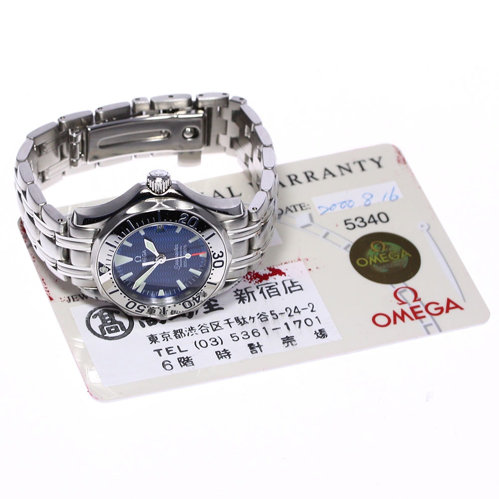 シーマスター300 オメガ 保 デイト 中古 レディース 22 80 オメガ Omega 新品登場 Vivalafocaccia Com