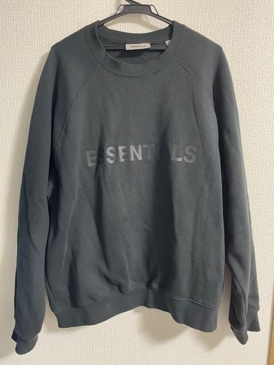 FEAR OF GOD ESSENTIALS 3D Silicon Applique Crewneck "Black"