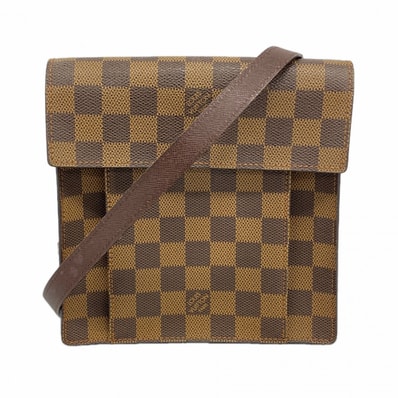 【6dd4816】ルイヴィトン ショルダーバッグ ダミエ ピムリコ N45272 エベヌ【中古】レディース