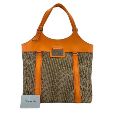 ディオール Dior ストリートシック トロッター トートバッグ キャンバス【中古】