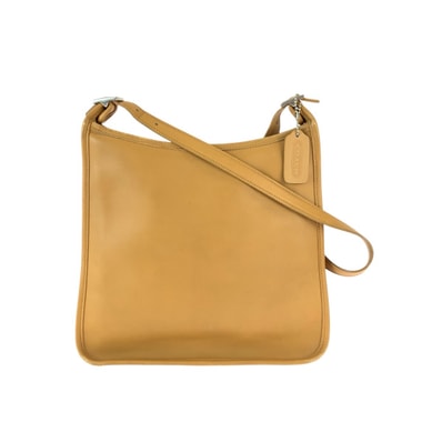 美品 COACH コーチ オールドコーチ ベージュ シルバー金具 レザー ショルダーバッグ メッセンジャーバッグ 600891 【中古】