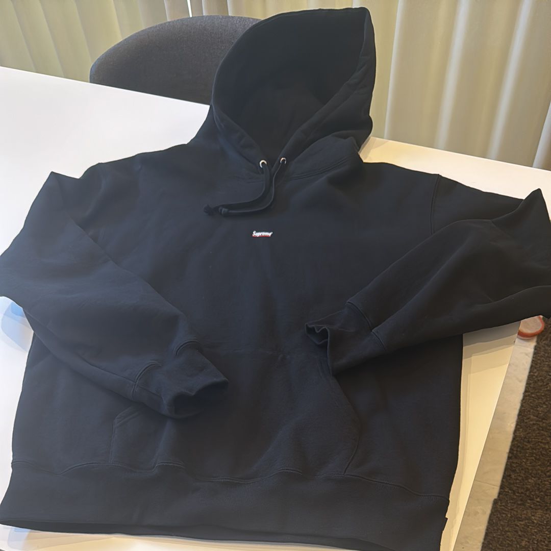 Supreme Underline Hooded Sweatshirt "Black"