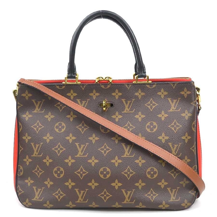 ルイ ヴィトン LOUIS VUITTON ハンドバッグ ショルダーバッグ モノグラム ミルフィーユ モノグラムキャンバス ルージュ×ノワール レディース M44254【中古】 90155a