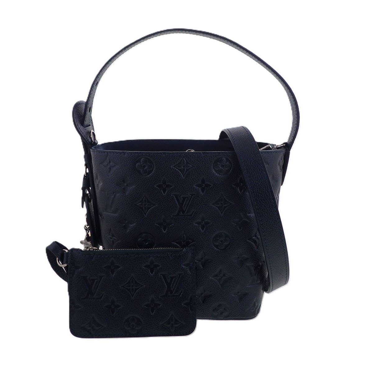 【値下げ】LOUIS VUITTON ルイ・ヴィトン オール・イン BB モノグラム ショルダーバッグ アンプラント M26430 レザー ブラック  レディース【中古】