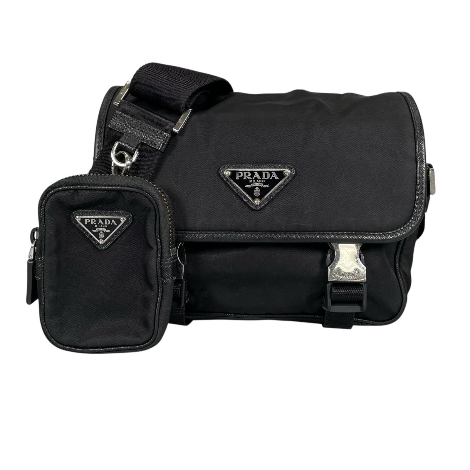 PRADA プラダ Re-Nylon 2VD034 ショルダーバッグ ナイロン ブラック レディース【中古】