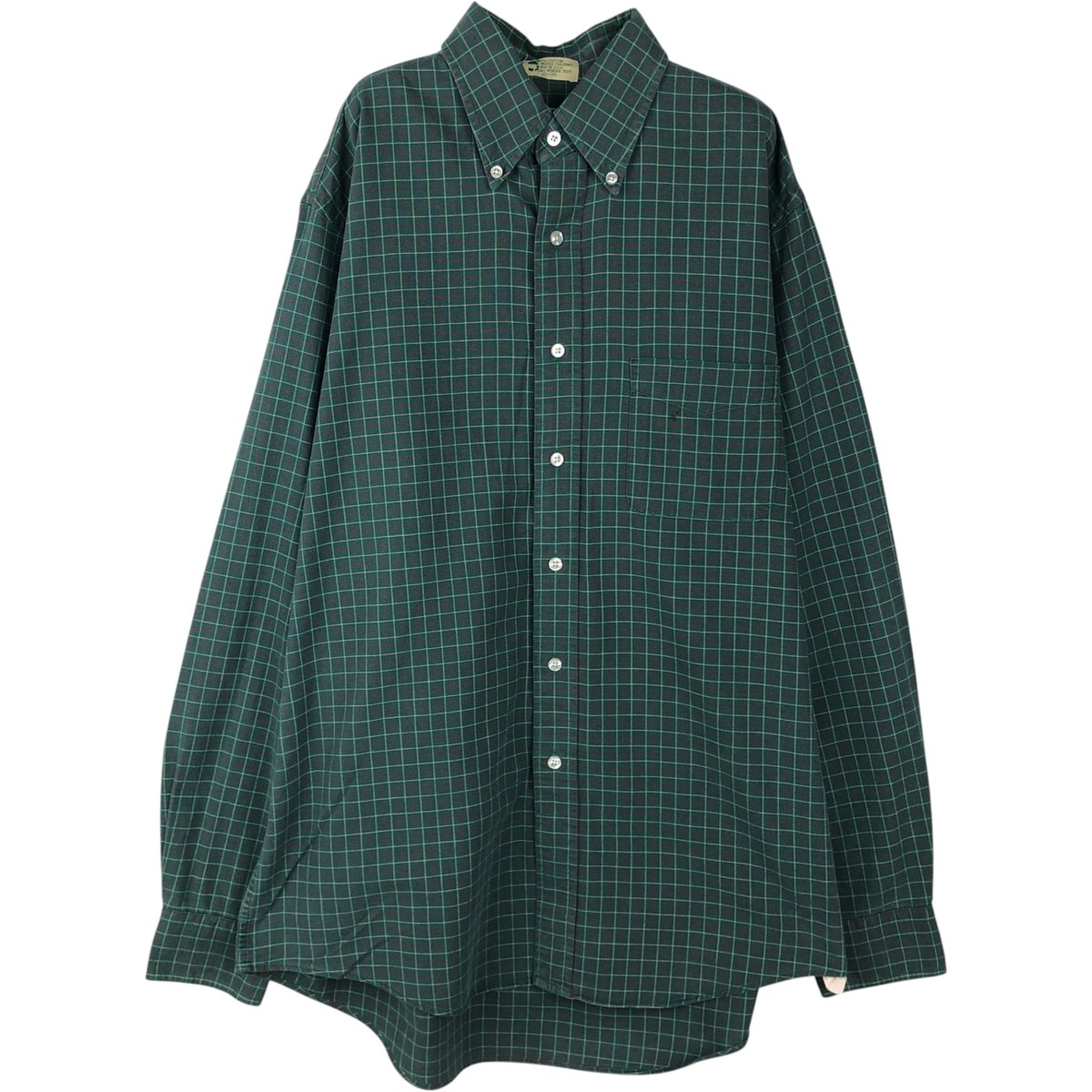 古着 70~80年代 エルエルビーン L.L.Bean 長袖 ボタンダウンチェックシャツ USA製 メンズL相当 ヴィンテージ/eaa643033