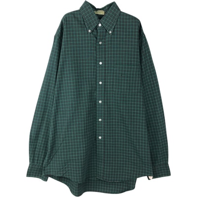 古着 70~80年代 エルエルビーン L.L.Bean 長袖 ボタンダウンチェックシャツ USA製 メンズL相当 ヴィンテージ/eaa643033