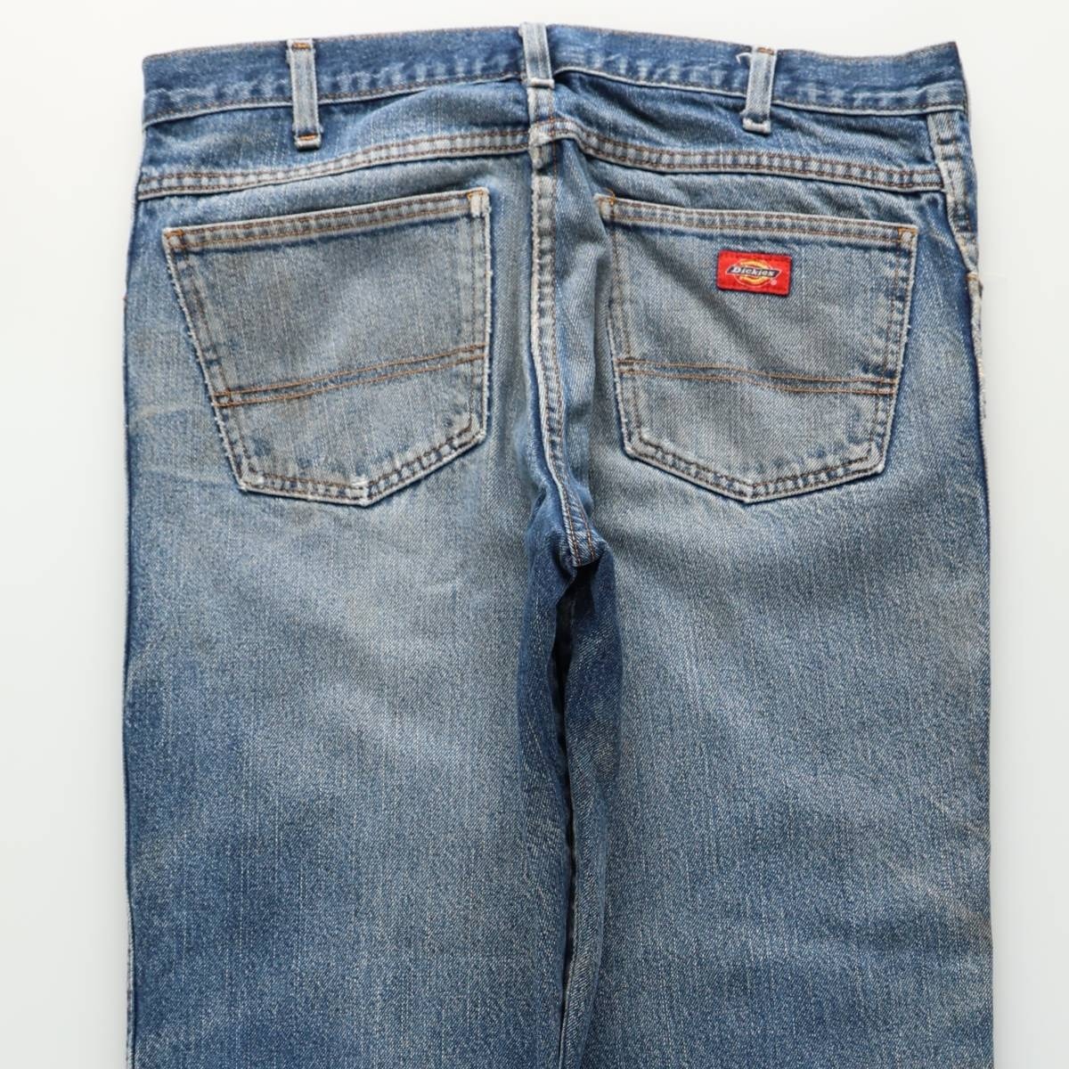D (傷や汚れあり)】古着 ディッキーズ Dickies ストレートデニムパンツ
