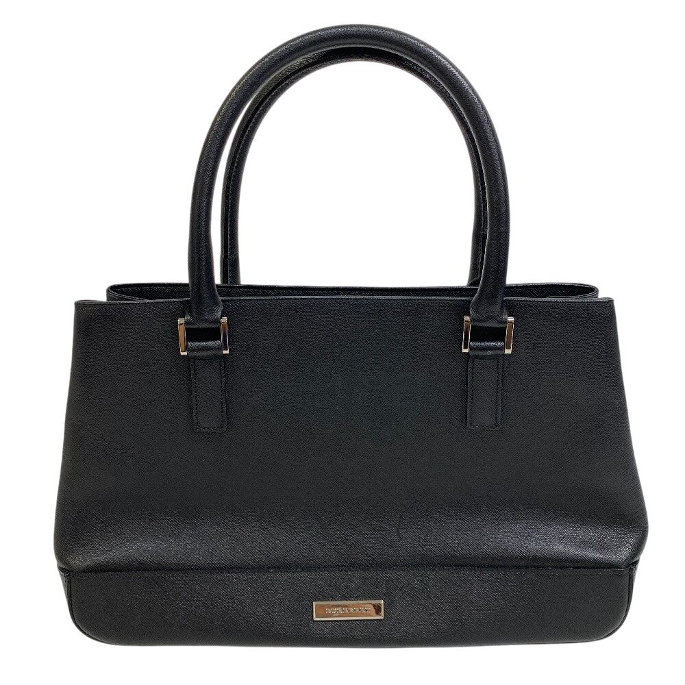 バーバリー BURBERRY ハンドバッグ ノバチェック ロゴ金具 ブラック