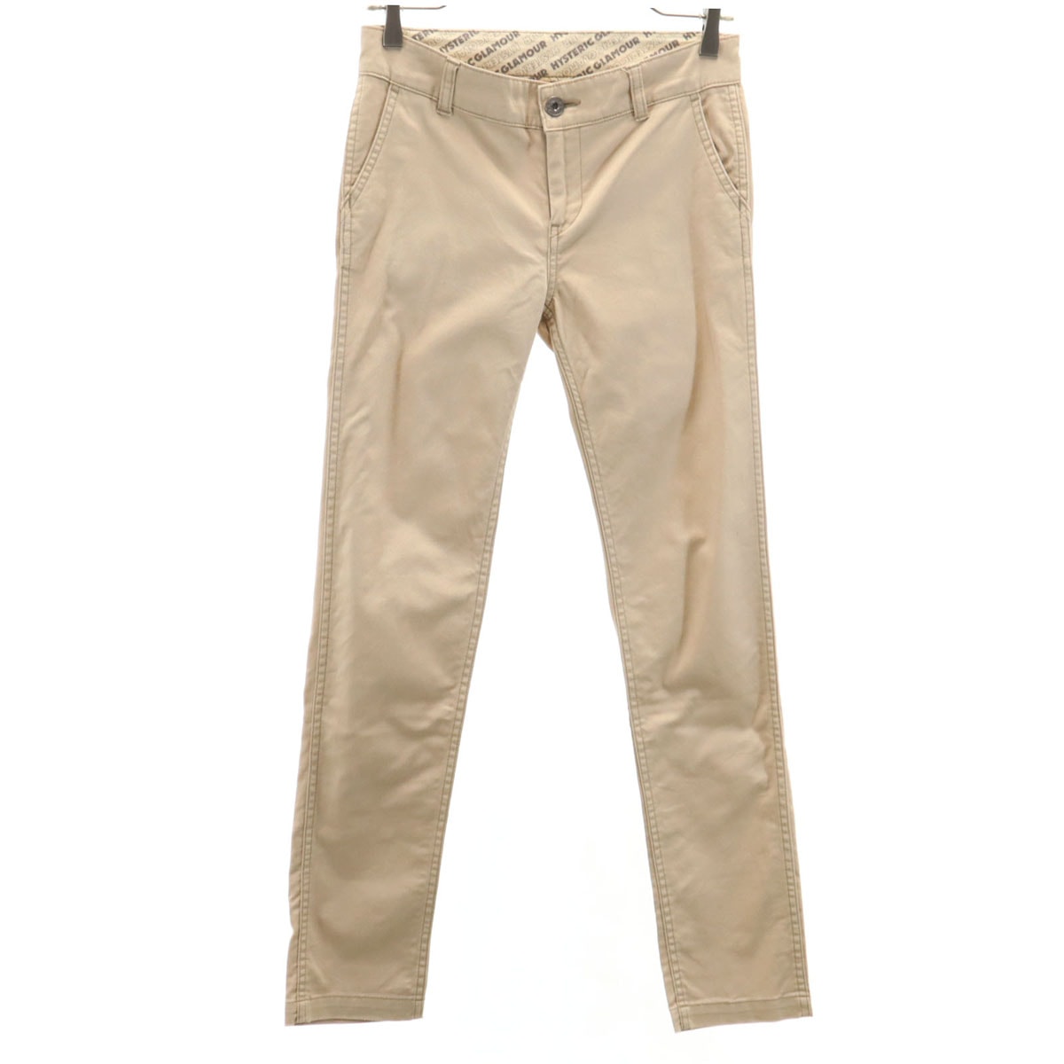 HYSTERIC GLAMOUR ヒステリックグラマー 日本製 スリムパンツ XXS ベージュ