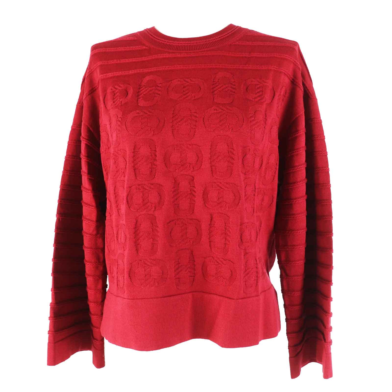 極美品 エルメス
 ニット ボルドー レディース 38 3E2614D3