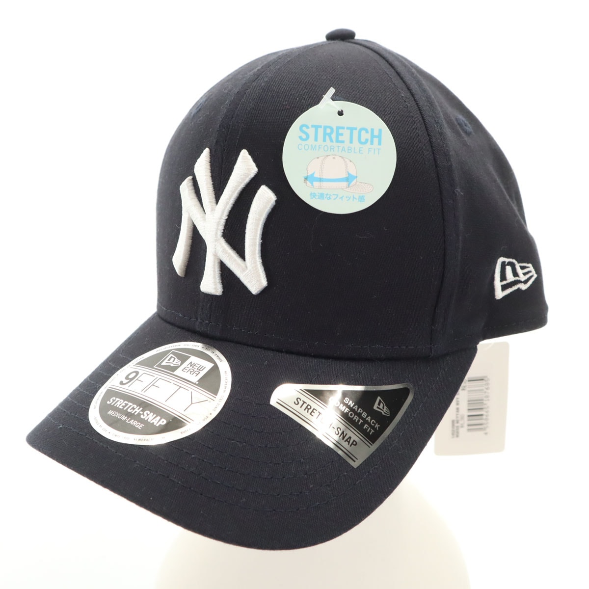 未使用 NEW ERA ニューエラ 9FIFTY MLB ニューヨークヤンキース キャップ M-L ネイビー 帽子 スナップバック