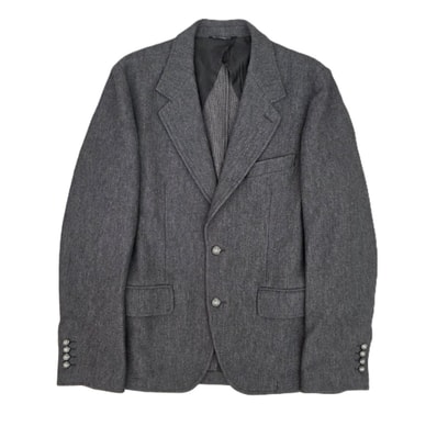 【値下げ】DOLCE&GABBANA ドルチェアンドガッバーナ ウール×コットン メタルボタン使用 2Bテーラードジャケット テーラードジャケット G2BY9T/FU7OR 46 ウール メンズ【中古】