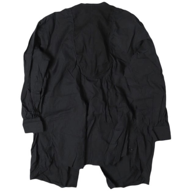 BEAMS BOY ビームスボーイ ユーロバック オープニング ガーメントダイ 13-11-1316-370 ONE SIZE BLACK 長袖 シャツ ブラウス トップス g13733