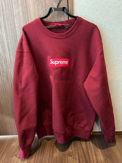Supreme Box Logo Crewneck "Cardinal" (22FW)