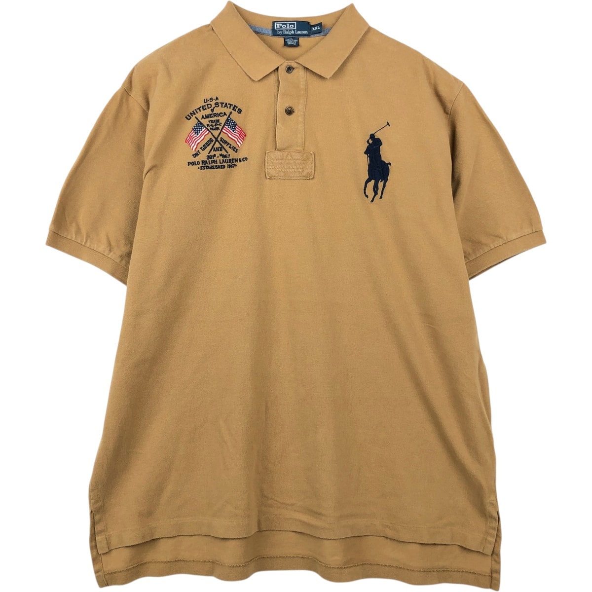 古着 ラルフローレン Ralph Lauren POLO by Ralph Lauren ビッグポニー 半袖 ポロシャツ メンズXXL相当/eaa474613