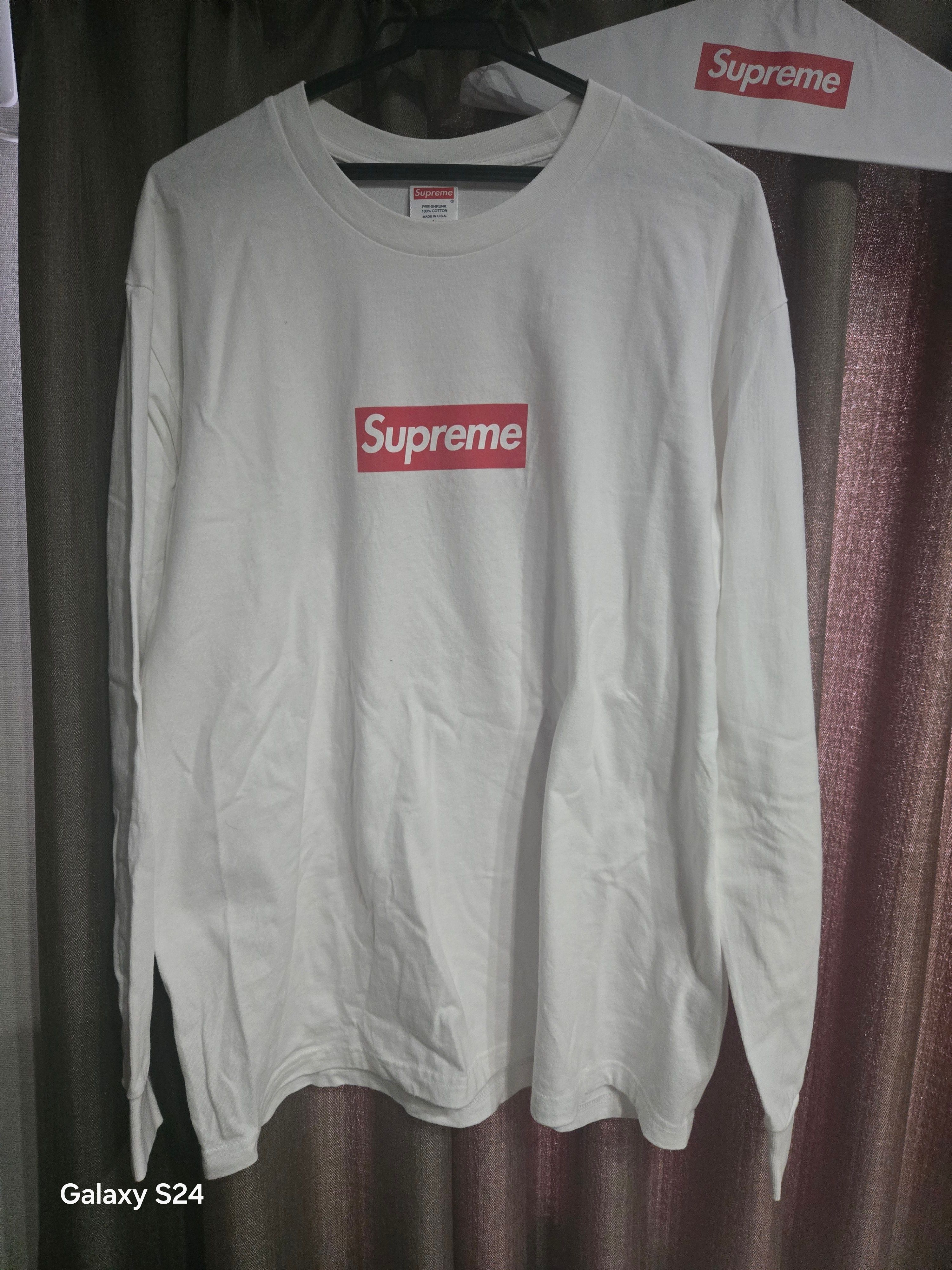 Supreme Box Logo L/S Tee "White"